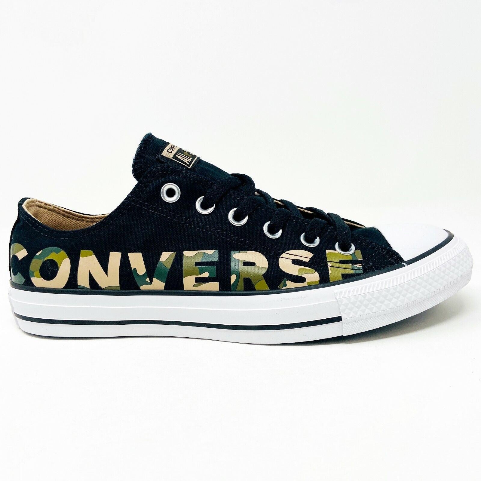 Converse Chuck Taylor All Star Ox Camo Black Logo Mens 4 Womens 6 Shoes 166234F