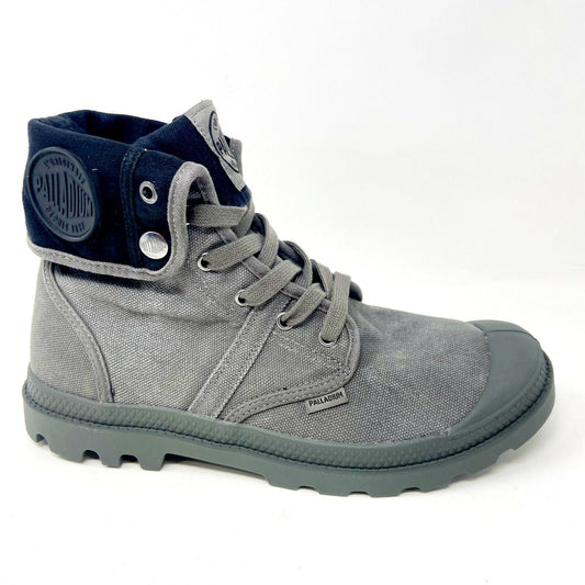 Palladium Mens Pallabrouse Baggy Metal Black Combat Boots 02478 029