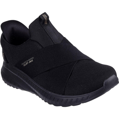 Women's Wide Fit Skechers 117505 Slip-ins Bobs Sport Squad Chaos Trainers