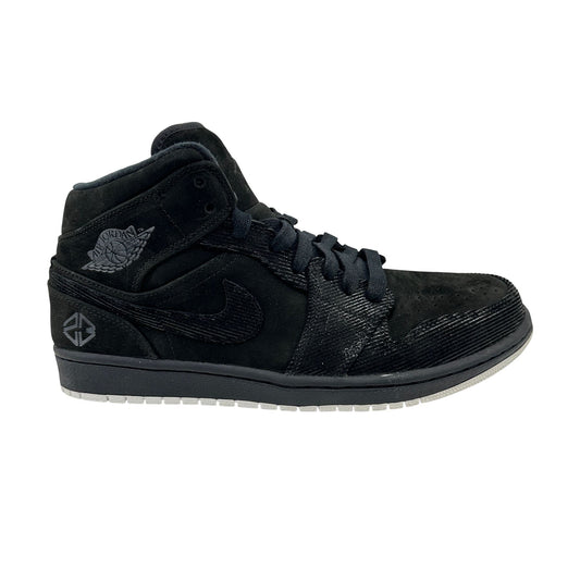 Jordan 1 Mid Black Summit White Mens Athletic Sneaker