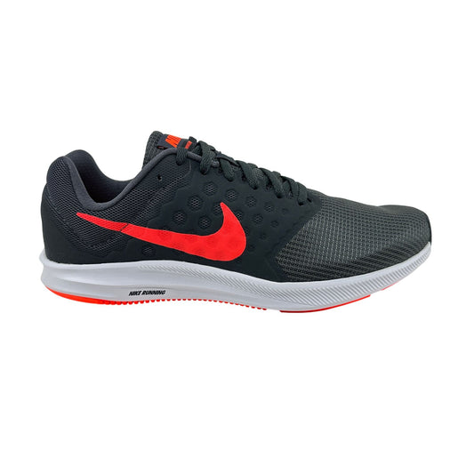 Nike Downshifter 7 Dark Grey Total Crimson Mens Athletic Sneaker